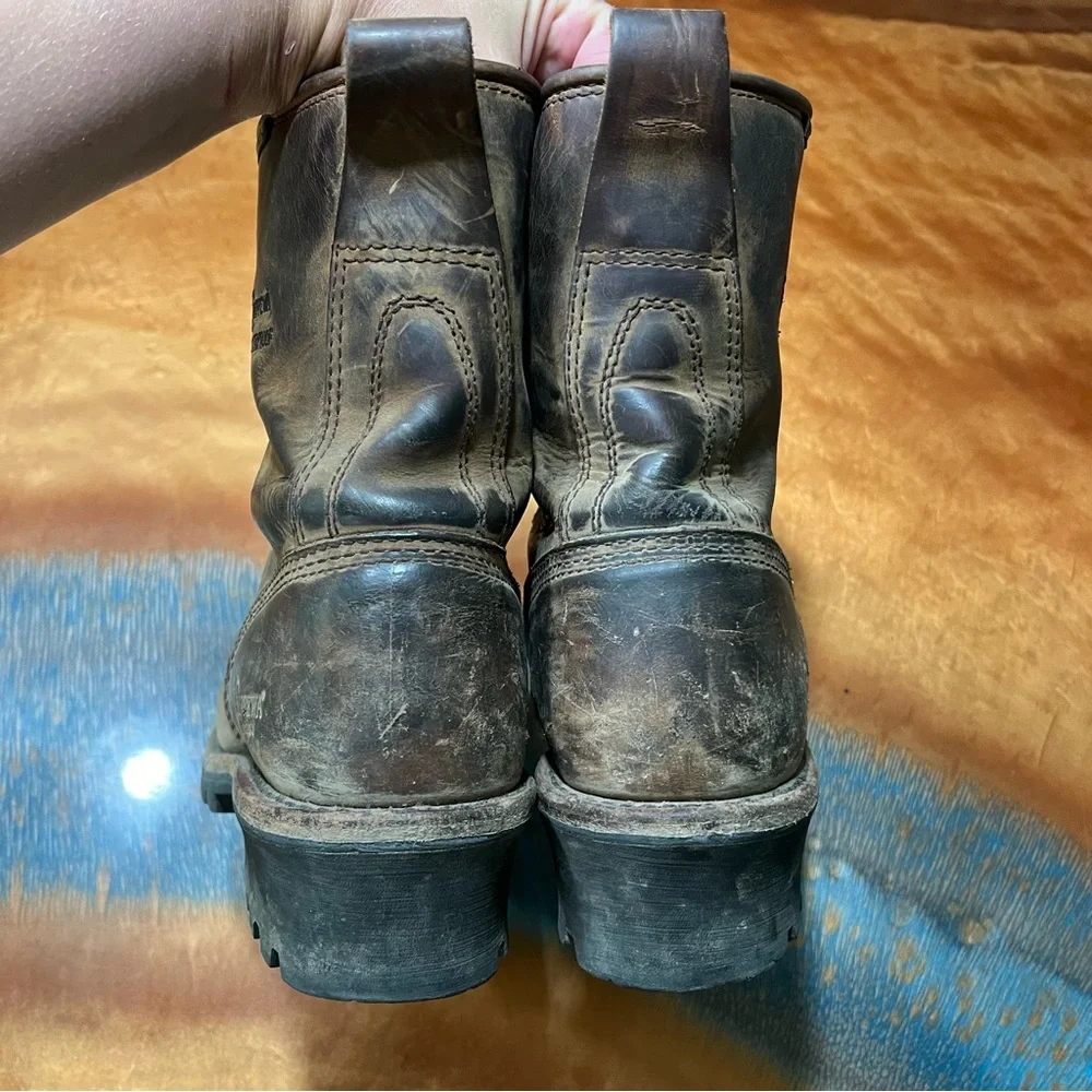 Chippewa Paladin 8”  Waterproof Logger Brown Boots Size 8.5 M 73100 Steel Toe